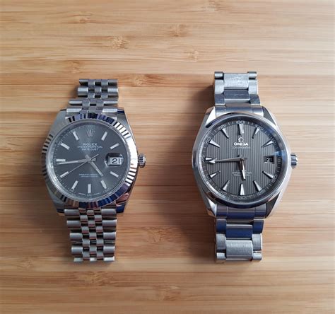 omega 60th anniversary vs rolex datejust|rolex vs omega aqua terra.